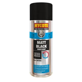 Hycote Bodyshop Matt Black Spray Paint 400ml