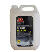 Load image into Gallery viewer, Millers Oils Alpine Yellow Antifreeze &amp; Coolant Concentrate 5L