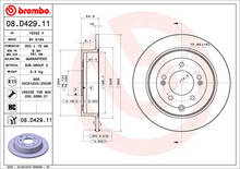 Load image into Gallery viewer, Brembo Painted Brake Disc, 08.D429.11