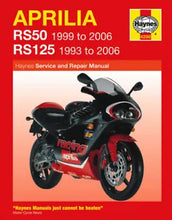 Load image into Gallery viewer, Aprilia RS50 (99 - 06) &amp; RS125 (93 - 06) Haynes Repair Manual (Paperback)