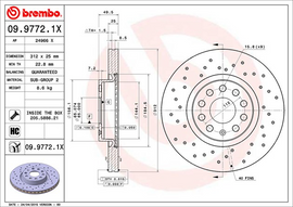 Brembo Brake Disc Xtra, 09.9772.1X