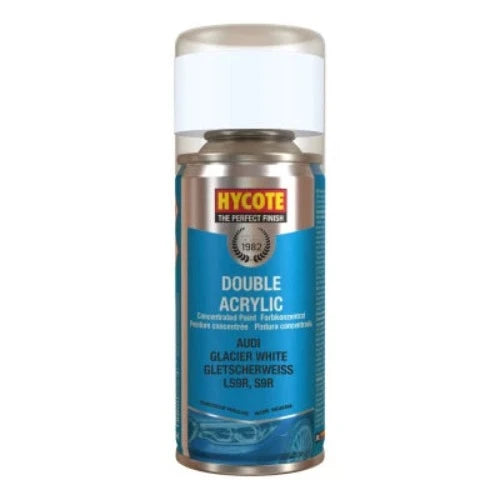 Hycote Audi Glacier White Pearlescent Double Acrylic Spray Paint 150ml - XDAD605