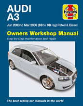 Load image into Gallery viewer, Audi A3 Petrol &amp; Diesel (Jun 03 - Mar 08) Haynes Repair Manual (Paperback)