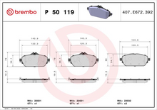 Load image into Gallery viewer, Brembo Brake Pad, P 50 119