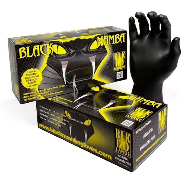 Black Mamba Super Tough Disposable Gloves Large Pack of 100