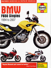 Load image into Gallery viewer, BMW F650 Singles (94 - 07) Haynes Repair Manual (Paperback)