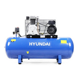 Hyundai 150 Litre Air Compressor, 14CFM/145psi, Twin Cylinder, Belt Drive 3hp