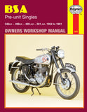 BSA Pre-unit Singles (54 - 61) Haynes Repair Manual