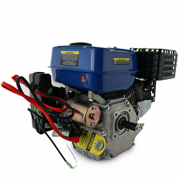 Hyundai 212cc 6.5hp ¾” / 19.05mm Electric-Start Horizontal Straight Shaft Petrol Engine, 4-Stroke, OHV