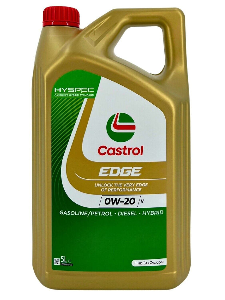 Castrol Edge 0W-20 V Fully Synthetic Engine Oil with Fluid Titanium 5L