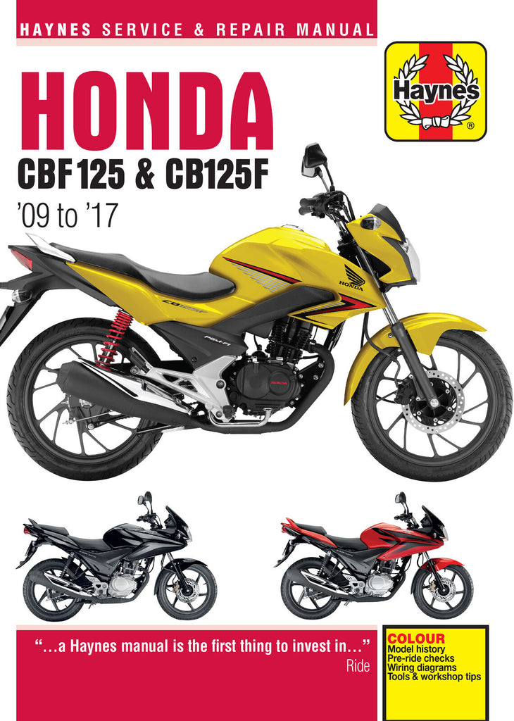 Honda CBF125 (09 - 17) Haynes Repair Manual (Paperback)