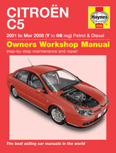 Load image into Gallery viewer, Citroen C5 Petrol &amp; Diesel (01 - Mar 08) Haynes Repair Manual (Paperback)