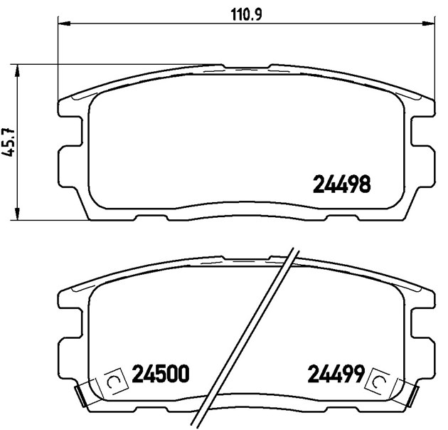 Brembo Brake Pad, P 10 004