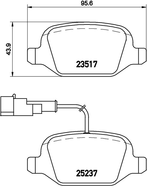 Brembo Brake Pad, P 23 131