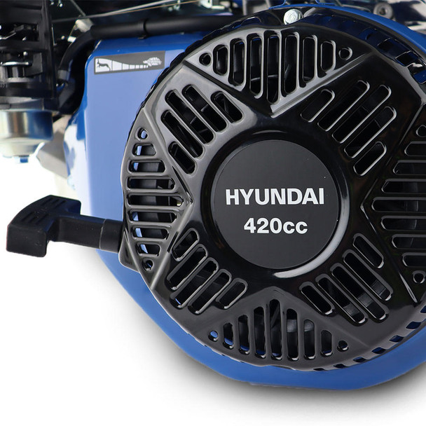 Hyundai 457cc 15hp 25mm Electric-Start Horizontal Straight Shaft Petrol Replacement Engine, 4-Stroke, OHV