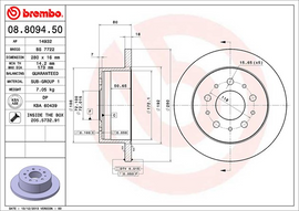 Brembo Brake Disc, 08.8094.50