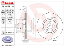 Load image into Gallery viewer, Brembo Painted Brake Disc, 09.9468.11