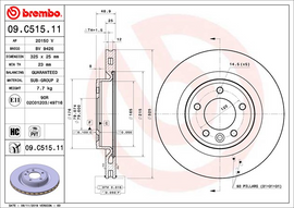 Brembo Brake Disc, 09.C515.11