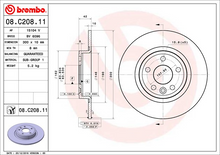 Load image into Gallery viewer, Brembo Brake Disc, 08.C208.11