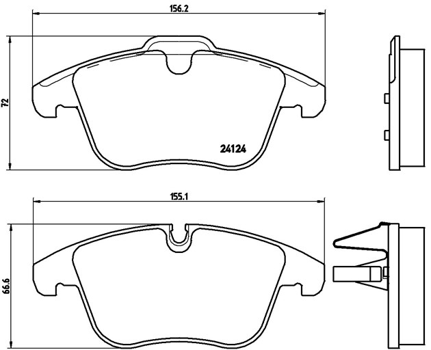 Brembo Brake Pad, P 36 022