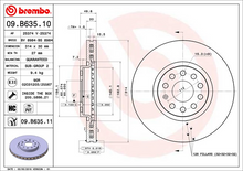 Load image into Gallery viewer, Brembo Painted Brake Disc 09.B635.11