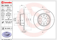 Load image into Gallery viewer, Brembo Painted Brake Disc, 08.D425.11