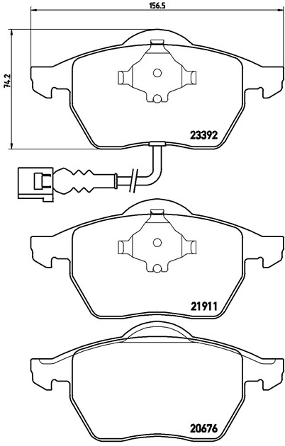 Brembo Brake Pad, P 85 045