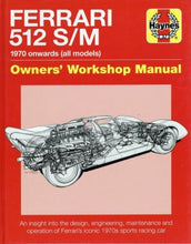 Load image into Gallery viewer, Haynes Ferrari 512 S/M 1970- Manual
