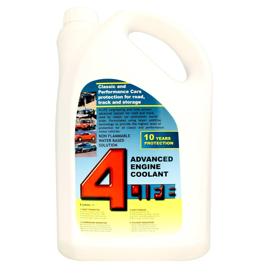 Castrol 4-Life Forlife Advanced Engine Antifreeze & Coolant for Classic Cars - 5 Litre