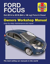 Load image into Gallery viewer, Ford Focus Petrol &amp; Diesel 64 -18 (14 - 18) Haynes Repair Manual (Paperback)