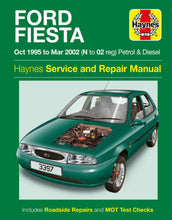 Load image into Gallery viewer, Haynes Ford Fiesta Manual 1995-2002