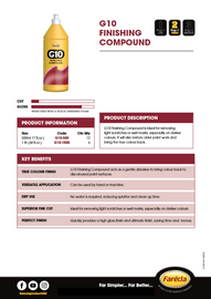 Farecla G10 Finishing Compound 500ml