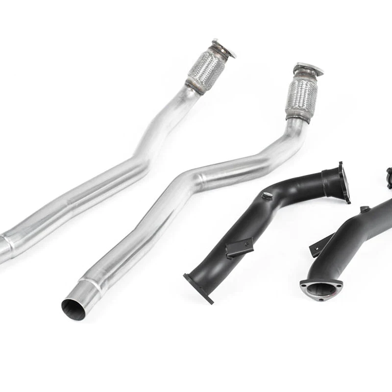 Milltek Audi S6 4.0 TFSI C7 quattro 2012-2018 Large-bore Downpipes and Cat Bypass Pipes Exhaust - Milltek Fitment, SSXAU555-3