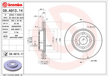 Load image into Gallery viewer, Brembo Painted Brake Disc, 09.A913.11