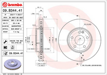 Load image into Gallery viewer, Brembo Painted Brake Disc, 09.B344.41