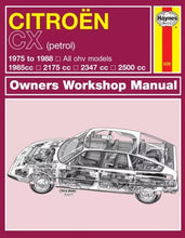 Load image into Gallery viewer, Citroen CX Petrol (75 - 88) Haynes Repair Manual
