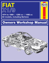 Load image into Gallery viewer, Fiat X1/9 (74 - 89) Haynes Repair Manual