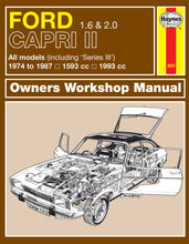 Load image into Gallery viewer, Ford Capri II (and III) 1.6 &amp; 2.0 (74 - 87) Haynes Repair Manual