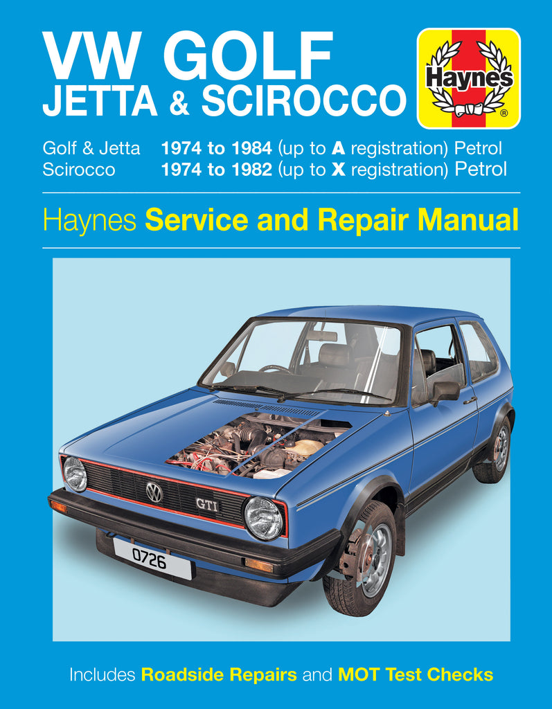 VW Golf & Jetta Mk 1 Petrol 1.1 & 1.3 (74 - 84) Haynes Repair Manual