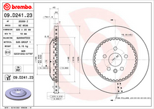 Load image into Gallery viewer, Brembo Painted Brake Disc, 09.D241.23