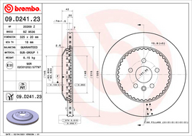 Brembo Painted Brake Disc, 09.D241.23