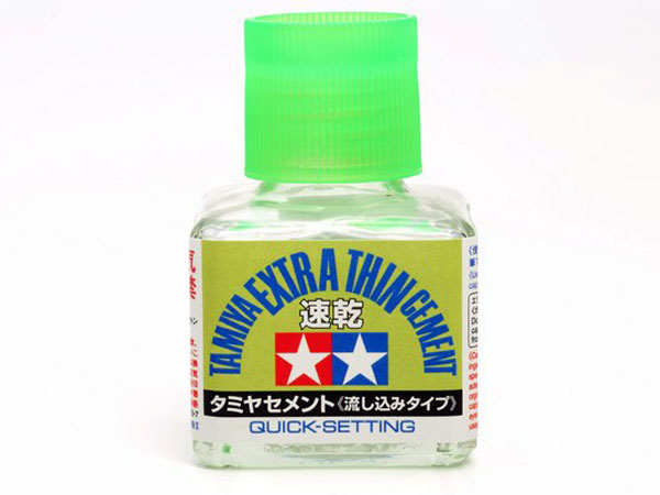 Tamiya Extra Thin Cement - 40ml (Quick Setting)