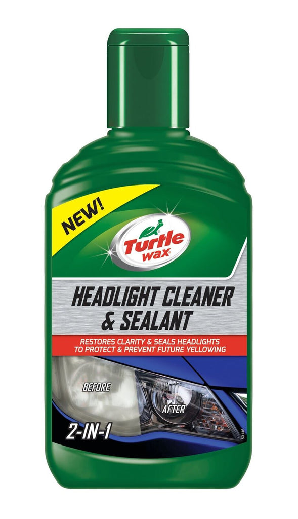 Turtle Wax Headlight Cleaner & Sealant Liquid Increases Brightness 300ml