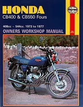 Load image into Gallery viewer, Honda CB400 &amp; CB550 Fours (73 - 77) Haynes Repair Manual