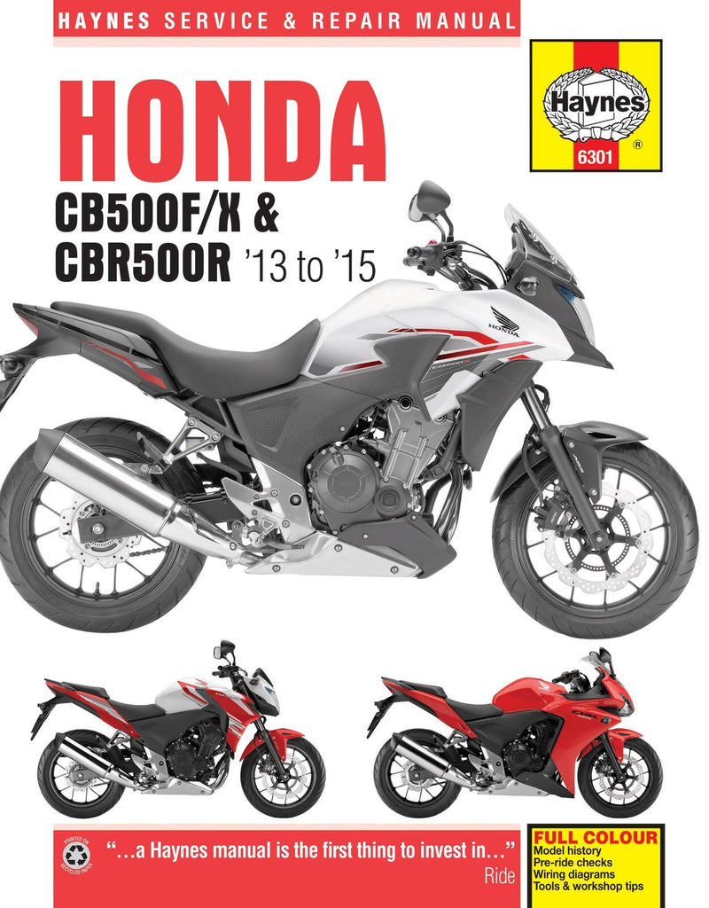 Honda CB500F/X & CBR500R (2013-2015) Haynes Motorcycle Manual