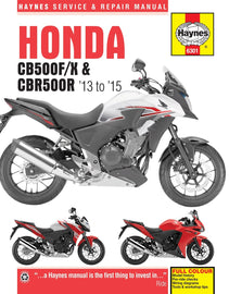 Honda CB500F/X & CBR500R (2013-2015) Haynes Motorcycle Manual