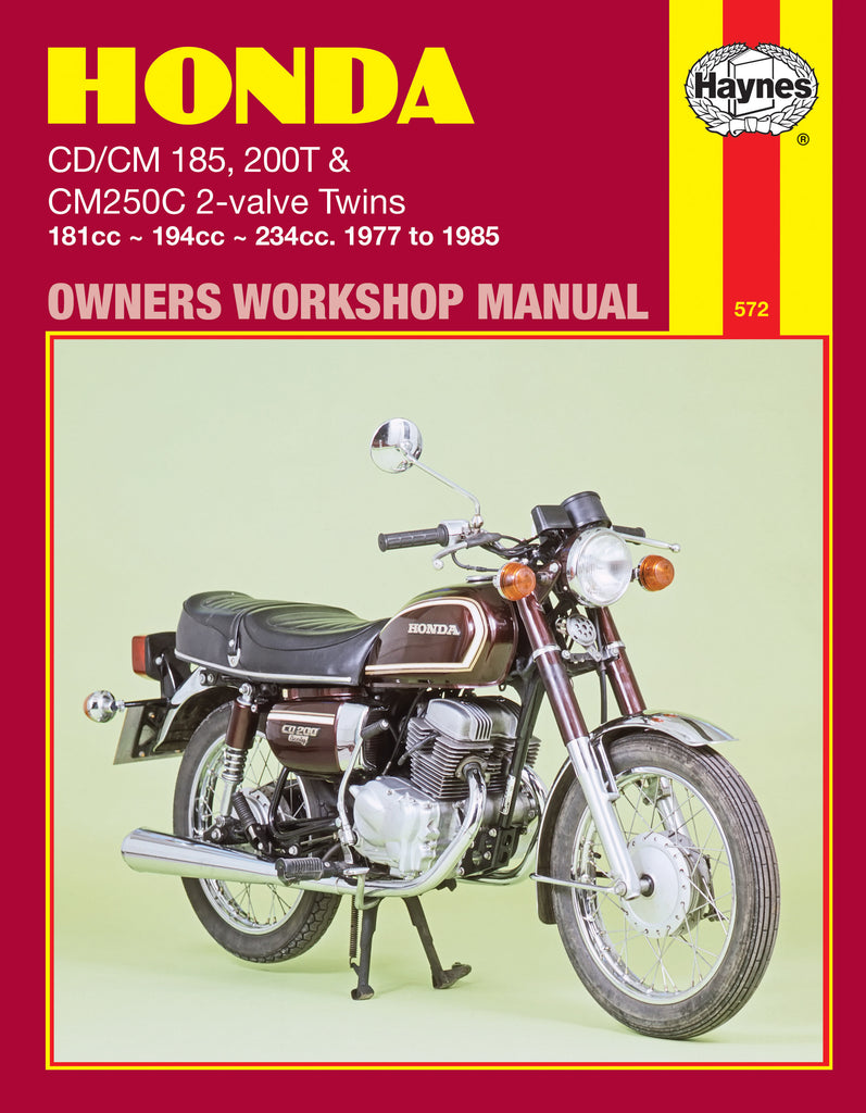 Honda CD/CM185 200T & CM250C 2-valve Twins (77 - 85) Haynes Repair Manual