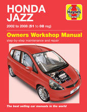 Load image into Gallery viewer, Honda Jazz (02 - 08) Haynes Repair Manual (Paperback)