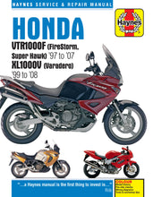 Load image into Gallery viewer, Honda VTR1000F (97 - 07) &amp; XL1000V (99 - 08) Haynes Repair Manual (Paperback)