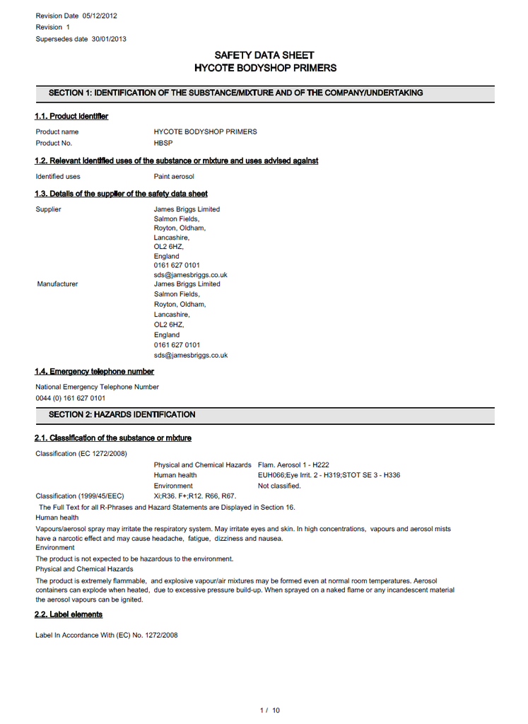 Hycote Adhesion Promoter 400ml - XUK434